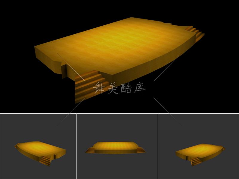 舞美酷库——台面 立体模型 台唇(5)